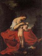 Giovanni da san giovanni Venus Combing Cupid's Hair oil painting